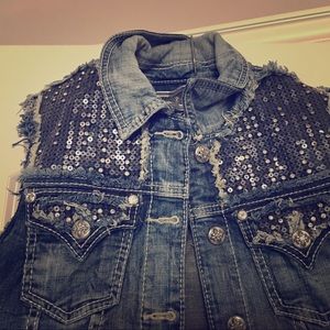 Miss Me denim vest