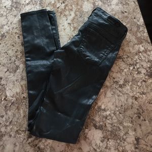 AG super skinny coated jean size 23 worn once