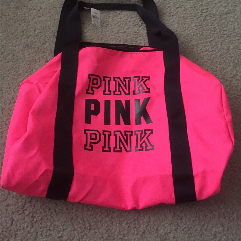 Pink gym bag