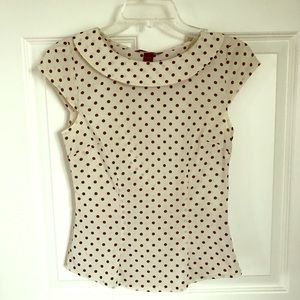 H&M polka dot blouse.