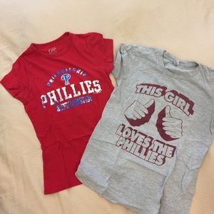 Girly Phillies t-shirts