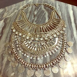 Bohemian stacked necklace