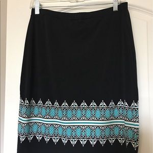 Knee length skirt