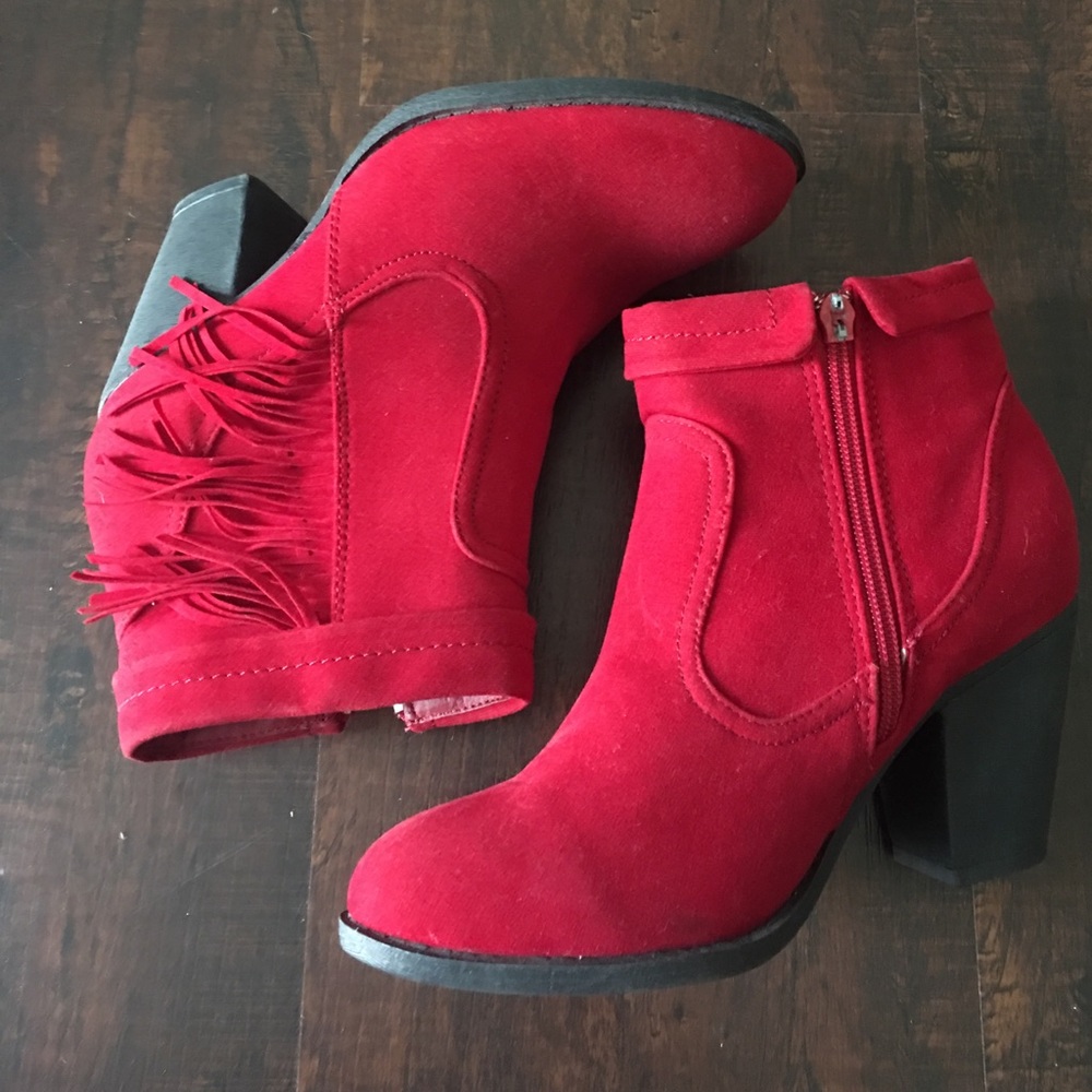 Brand New red booties