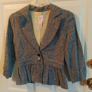 Candies lightweight gray and silver blazer