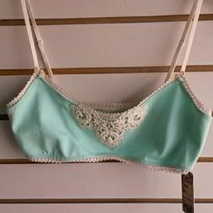 Organic cotton bralette NWT made is USA