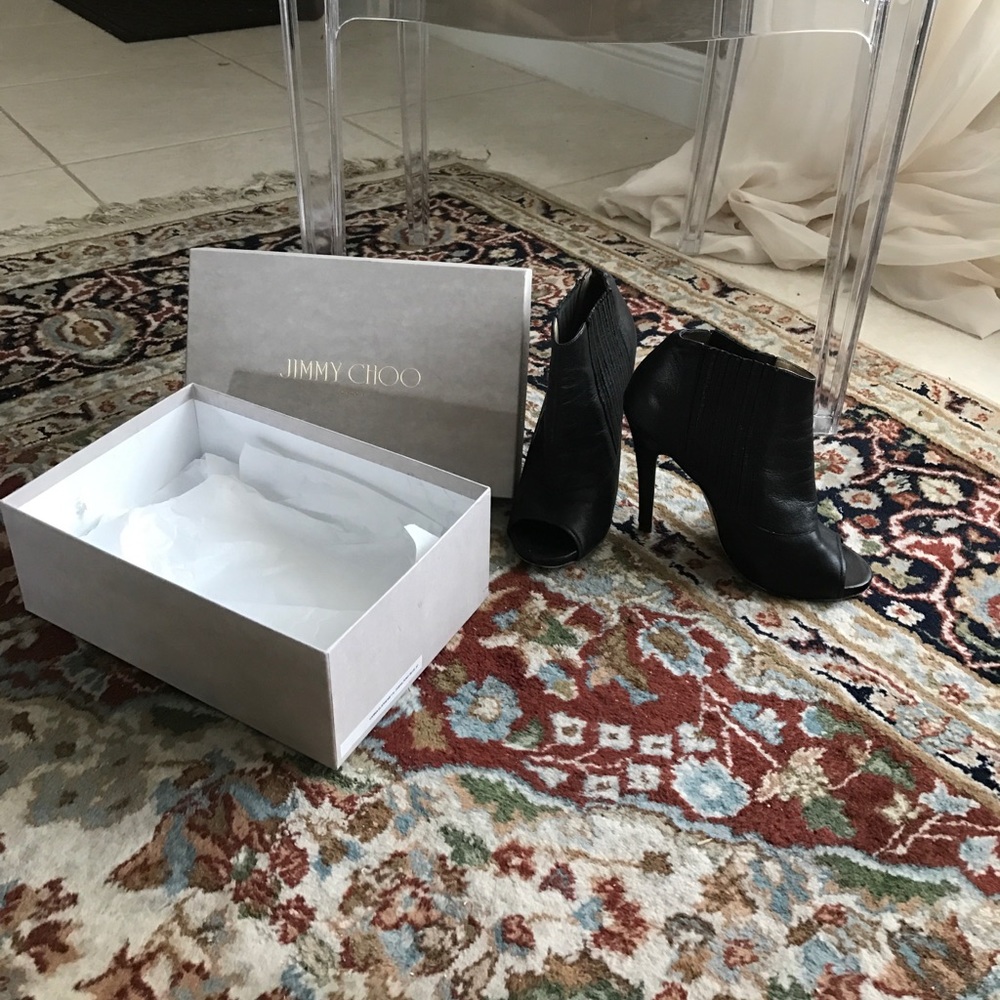 Jimmy Choo leather booties