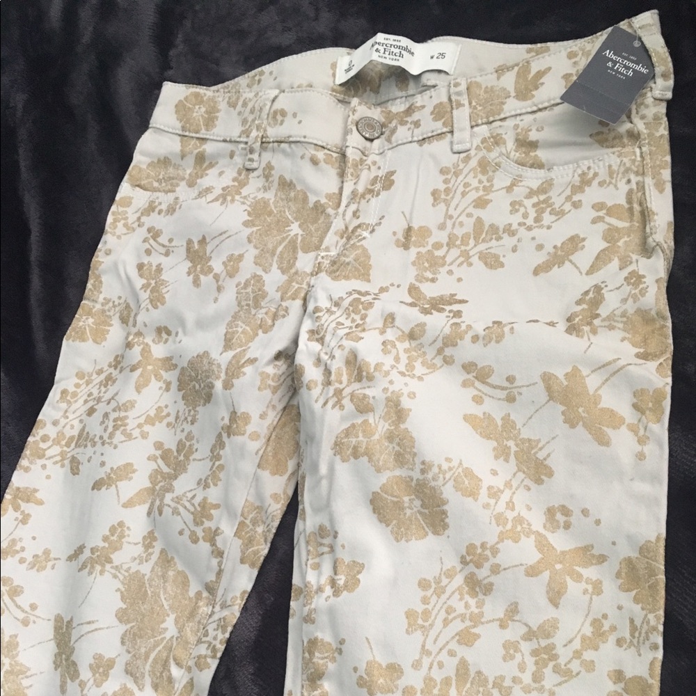Size 0 - Gold Floral Pants