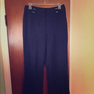 Textured black dress pants