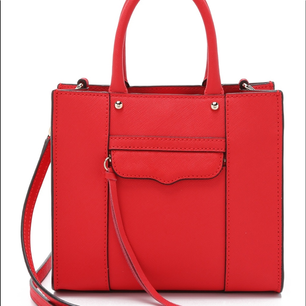 Rebecca Minkoff Mini Mab Tote- Red