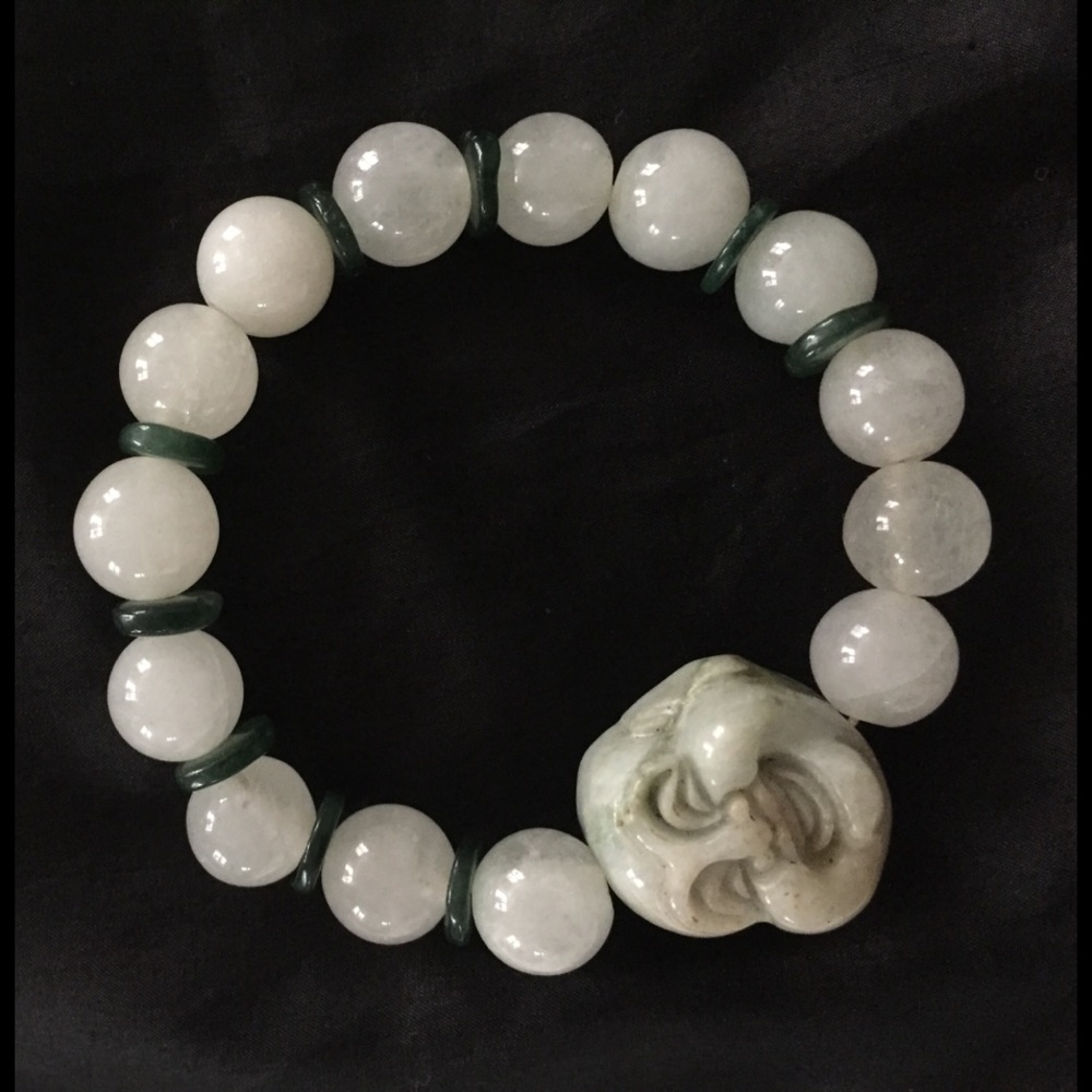 Jade Buddha Head Bracelet