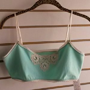 Organic cotton bralette NWT made in USA
