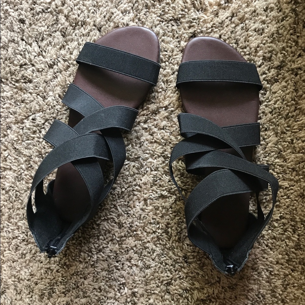 Black Strappy Sandals