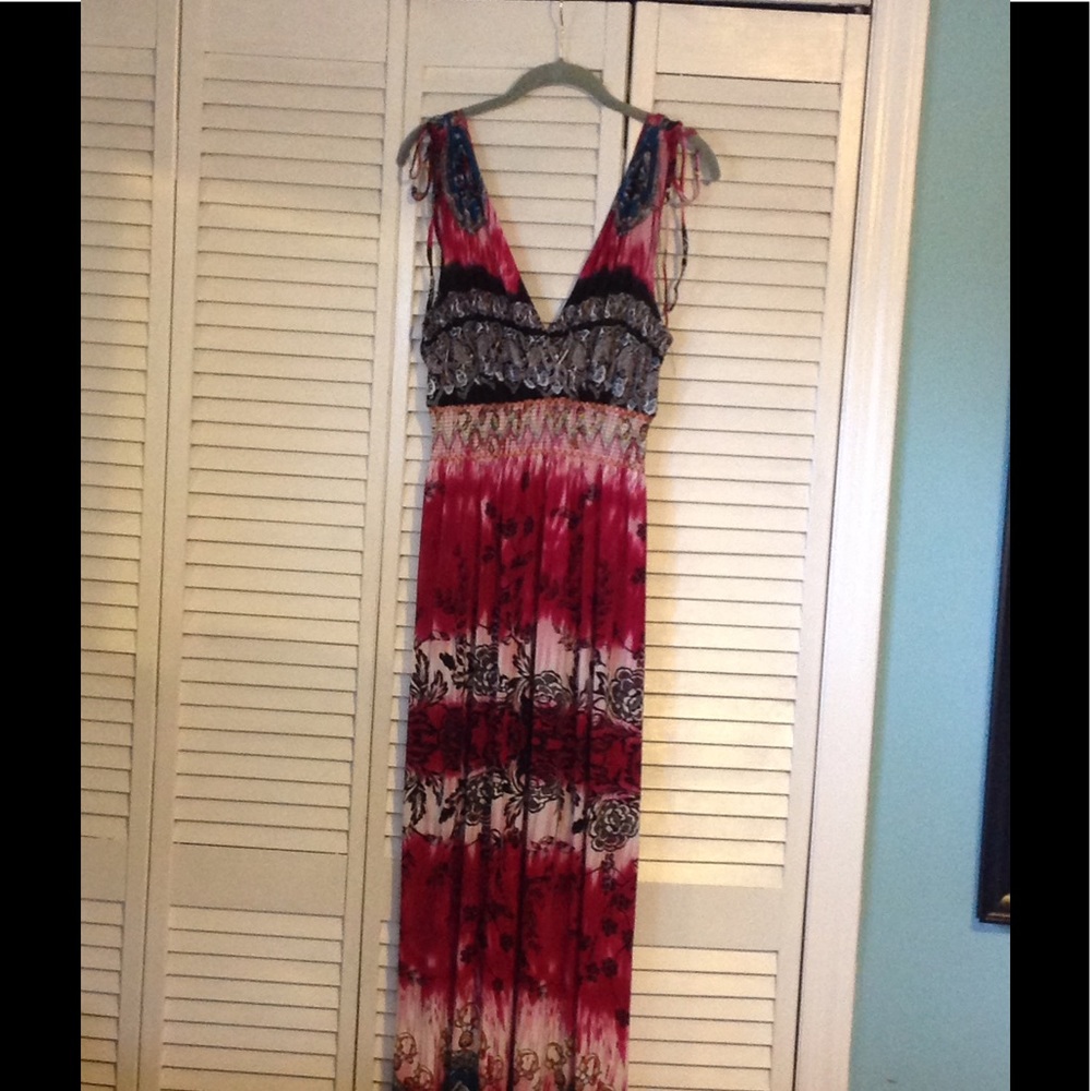 Stretch EmpireWaist Maxi Dress