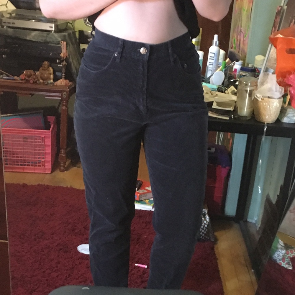 Navy Blue Corduroy Pants