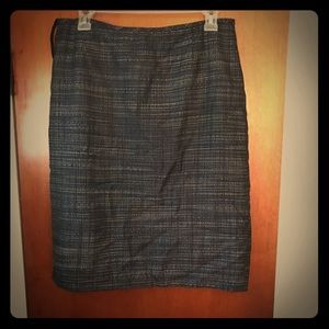 Striped professional skirt