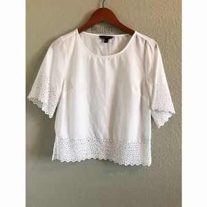 ▫️Banana Republic Eyelet Crop Top▫️