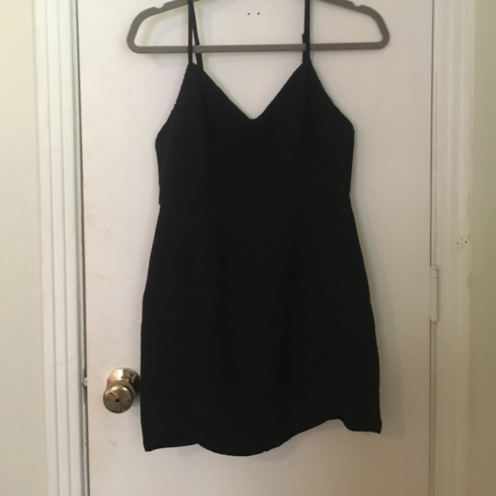 Black mini dress