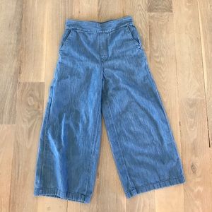 Madewell chambray gaucho pants