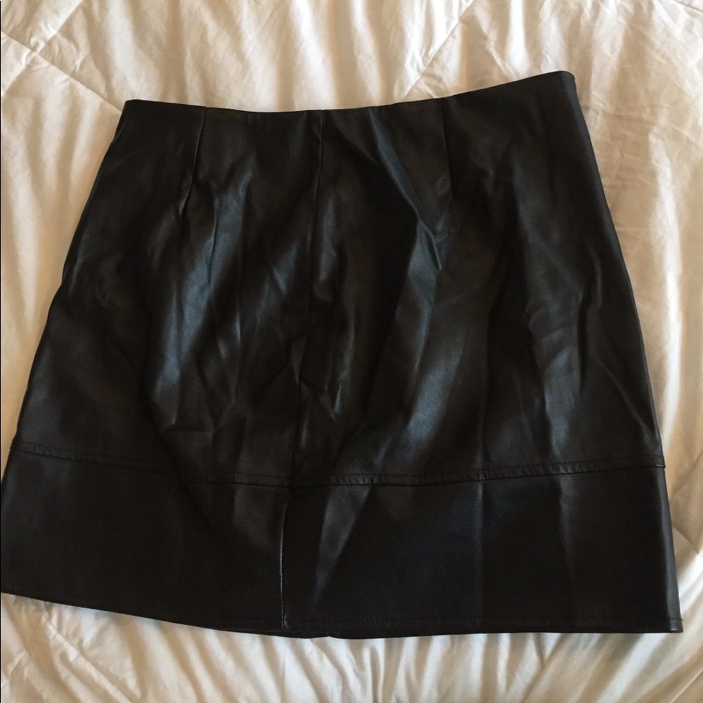Asos faux leather mini skirt