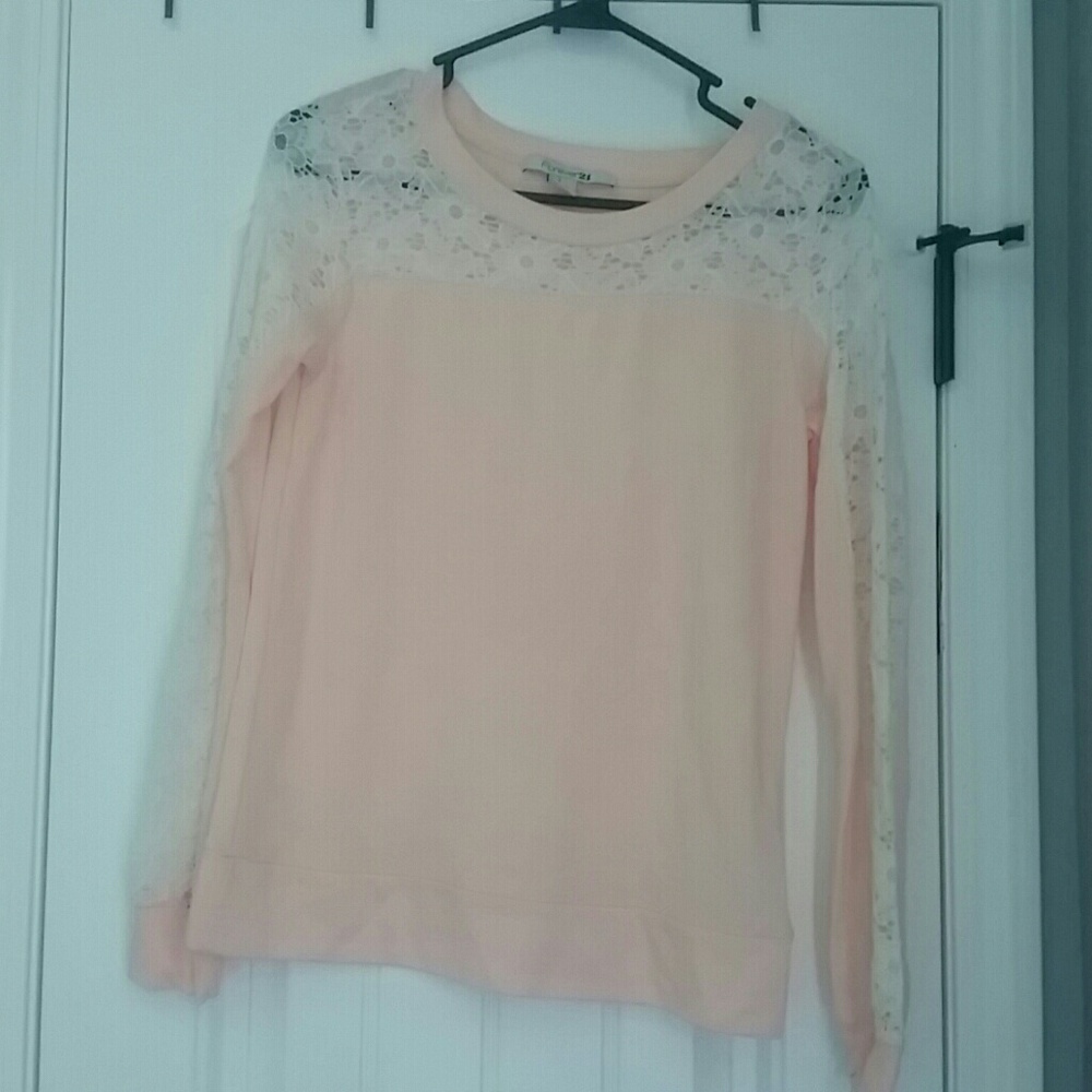 Lace sweatshirt