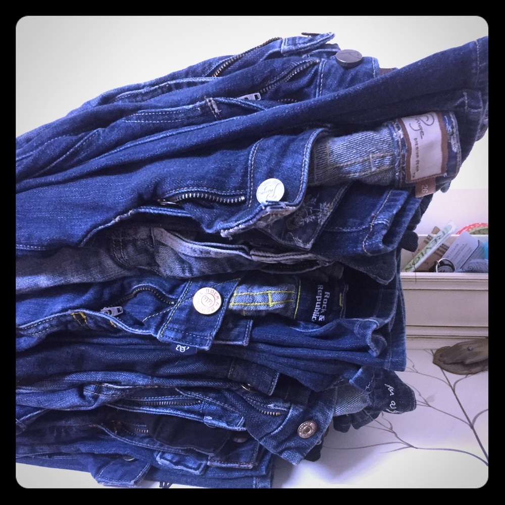 Jeans Paige, Rock & Republic, joes, citizens seven