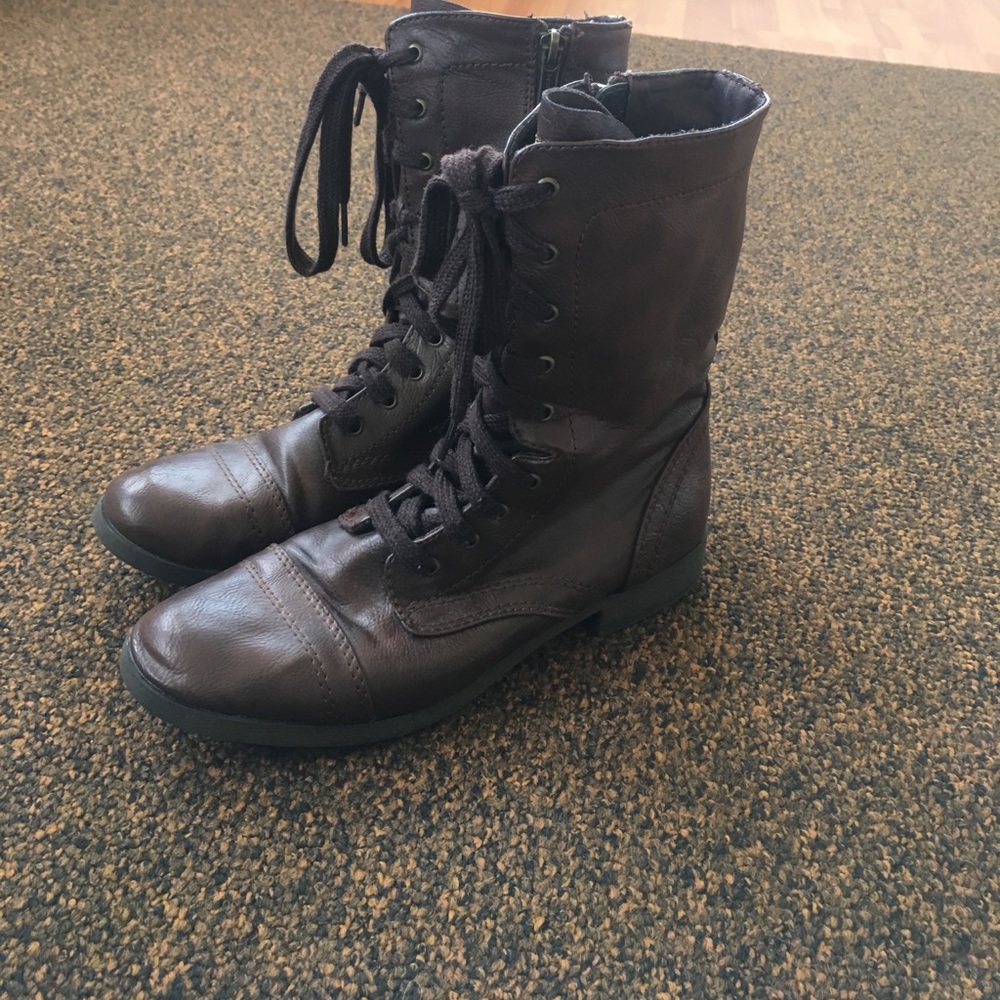 Coco brown combat boots