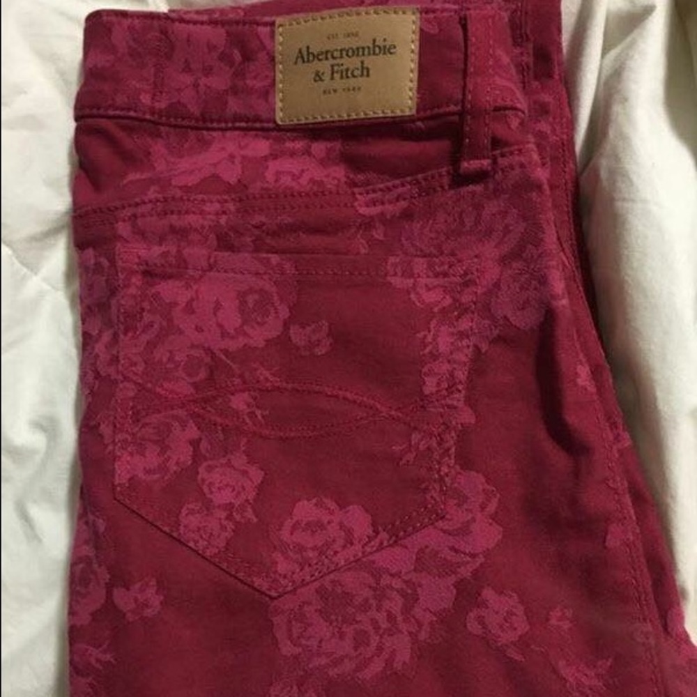 24” Floral A&F Pants