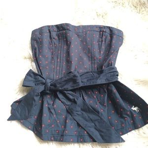 Abercrombie & Fitch Peplum Top with Tie