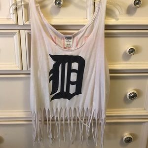 Detroit D Victoria Secret crop tank top