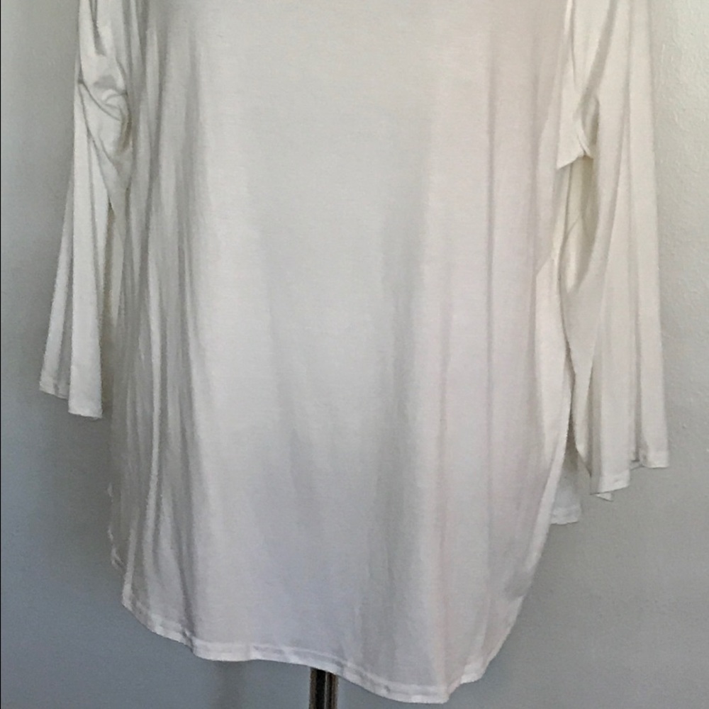 Peck & Peck Curvy Couture Knit Top White NWT - Picture 3 of 8
