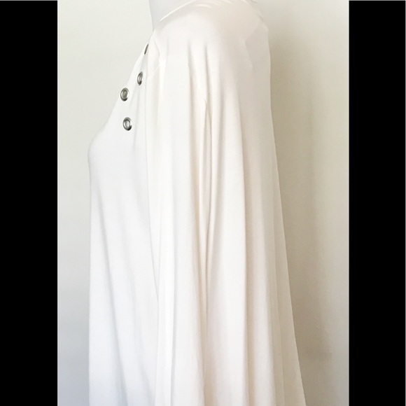 Peck & Peck Curvy Couture Knit Top White NWT - Picture 5 of 8