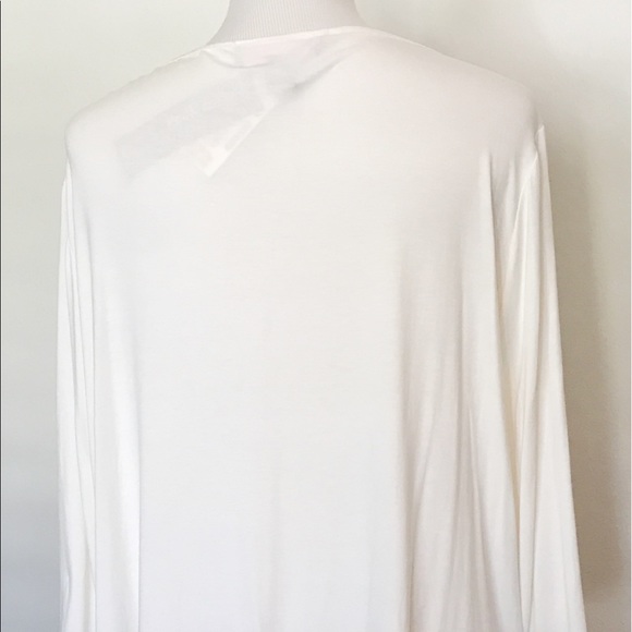 Peck & Peck Curvy Couture Knit Top White NWT - Picture 6 of 8
