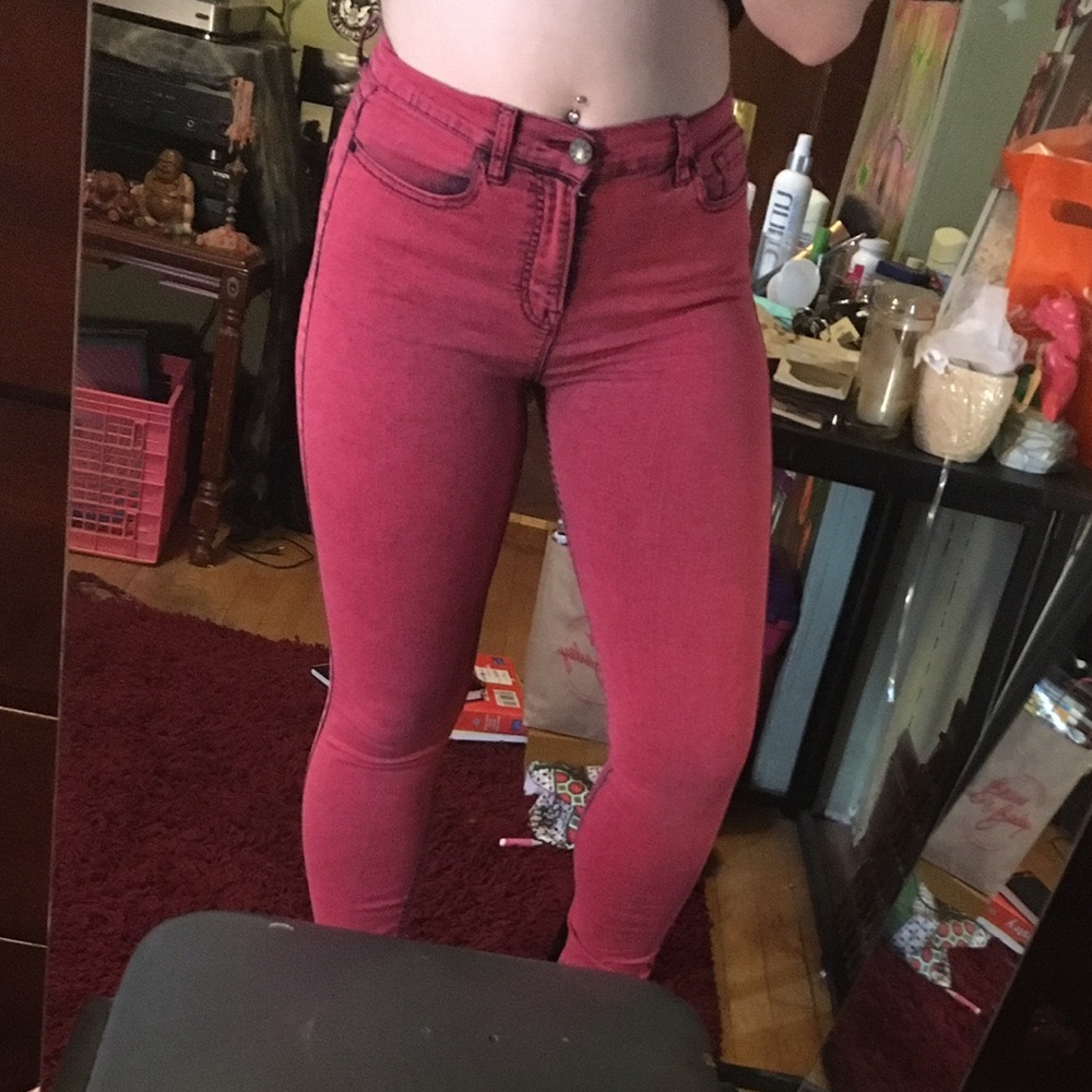 Skinny Red Jeans
