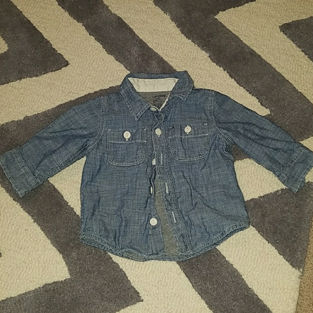 BabyGap button down denim shirt baby boys/girls