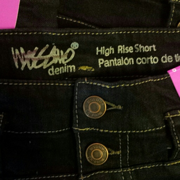 Massimo women's high rise shorts dark wash - Picture 3 of 4