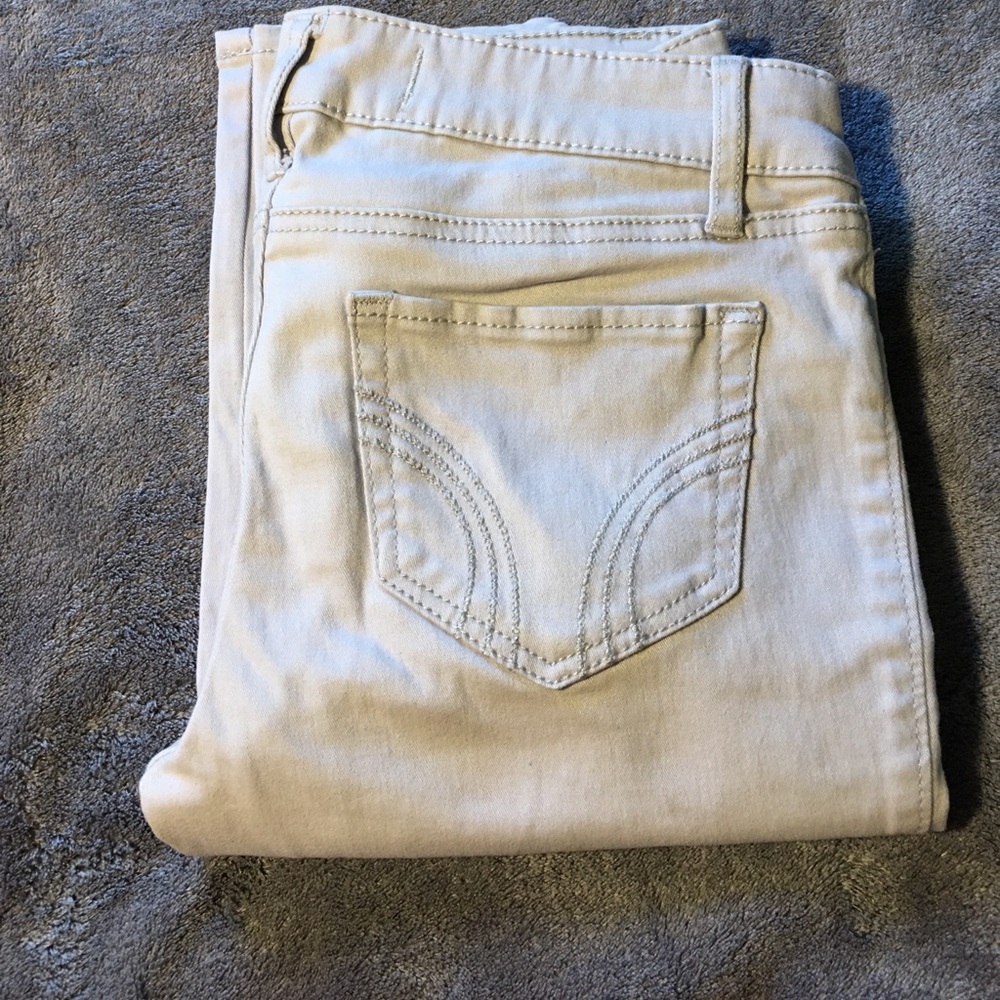 Hollister low rise soft gray skinny jeans size 0