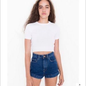 AMERICAN APPAREL HIGH WAISTED SHORTS