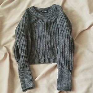American Apparel crop fisherman sweater