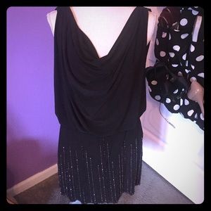 Cache beaded skirt dress