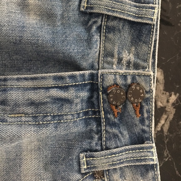 NWT Sans Souci Denim Skirt w/ Rhinestone Appliqués - Picture 4 of 6