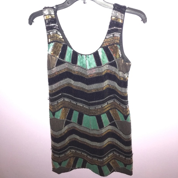 NEVER BEEN USED Sequined Party Dress - Picture 1 of 3