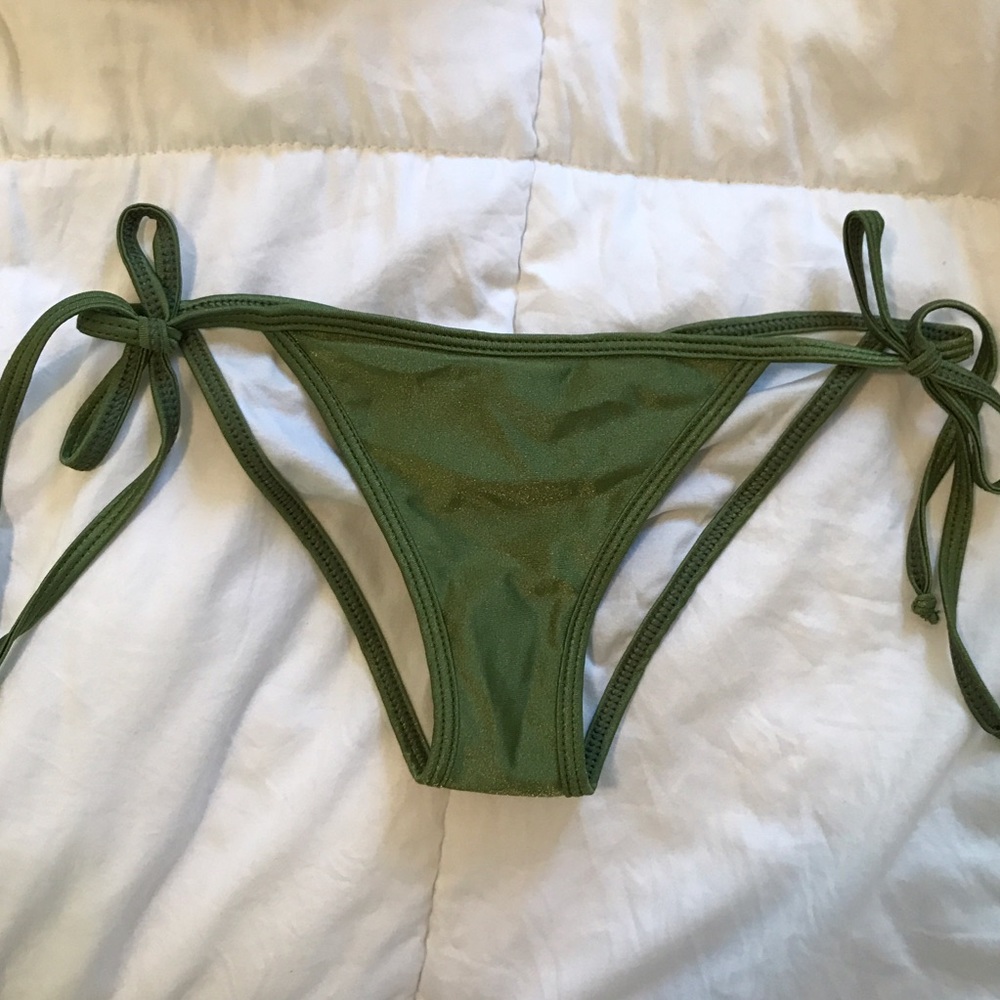 Olive green bikini bottoms