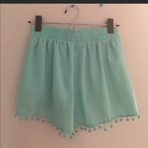 Blue Pom Pom shorts. - Picture 2 of 2