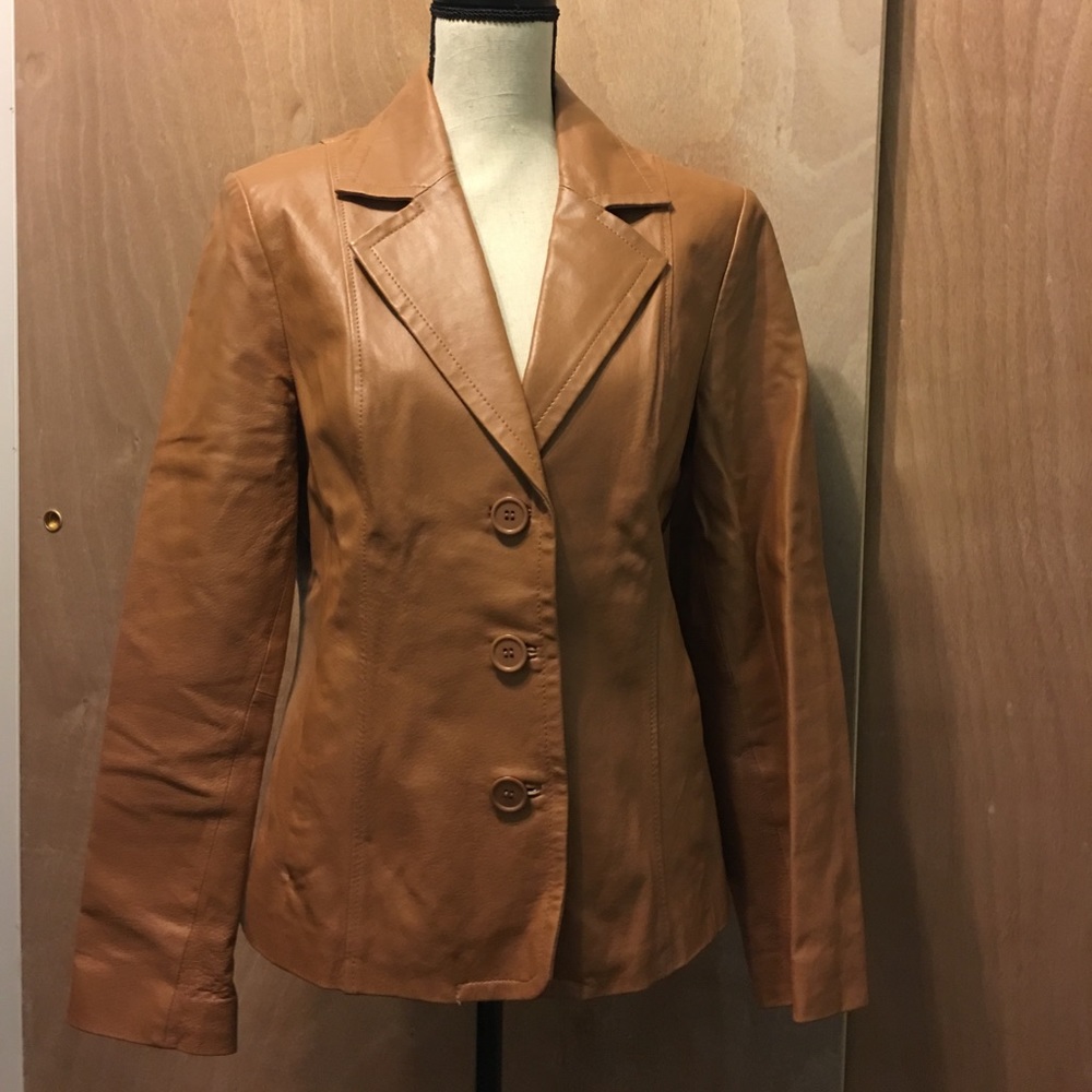 Leather Blazer size M