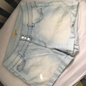 YMI light-wash shorts!