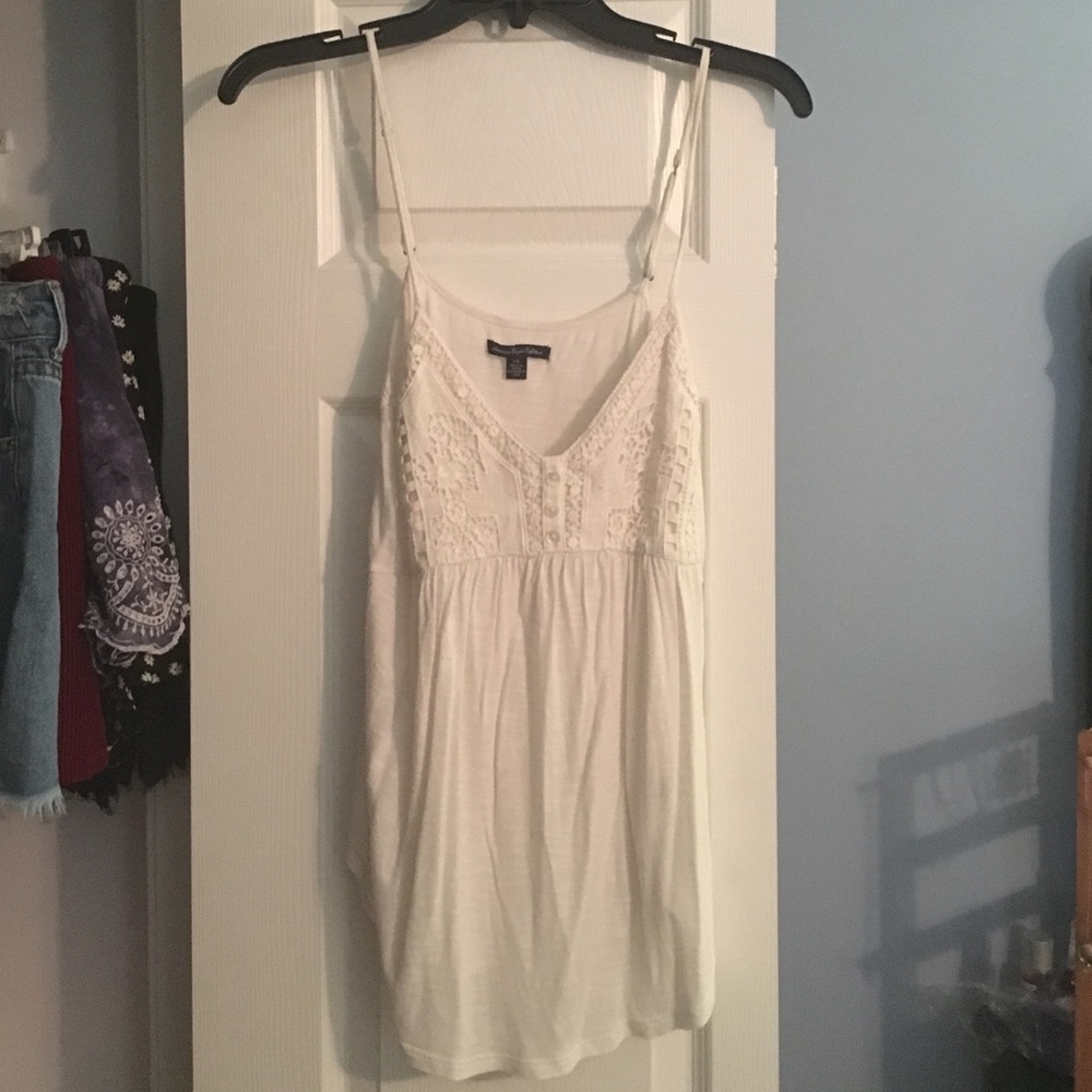 Flowy white summer top