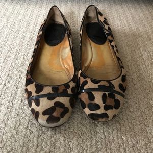 Leopard print flats
