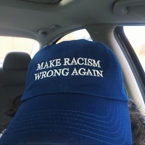 MAKE RACISM WRONG AGAIN HAT (read caption)