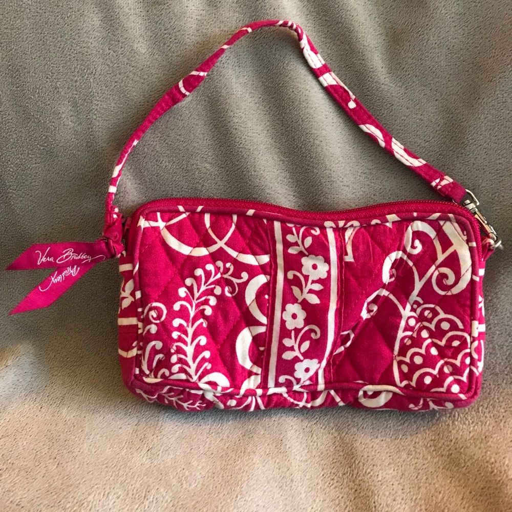 Pink Vera Bradley wristlet